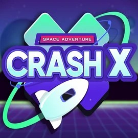 Crash X slot logo by Turbo Games at BetOnRed CasinoCrash X