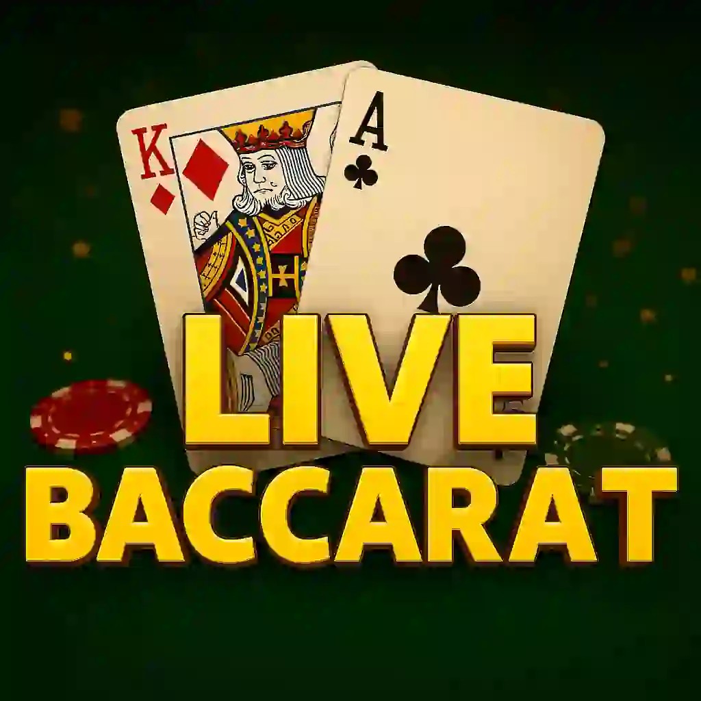 Live Baccarat logo by Pragmatic Live at BetOnRed CasinoLive Baccarat